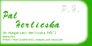 pal herlicska business card